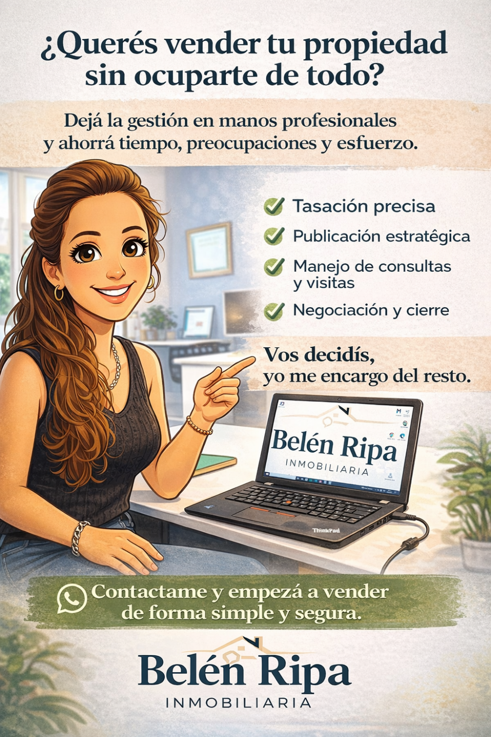 ¿Querés vender tu propiedad sin ocuparte de todo?