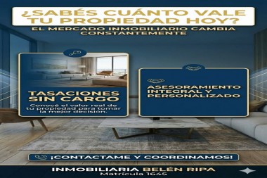 ¿Sabés cuánto vale tu propiedad hoy? 🏠